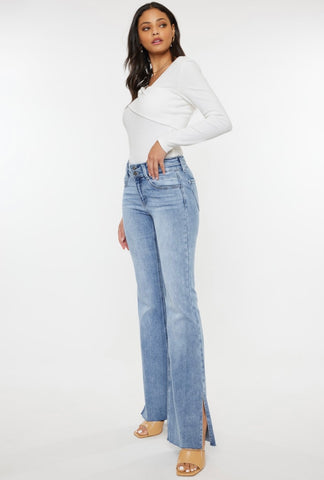 KanCan Split Hem Bootcut Jeans