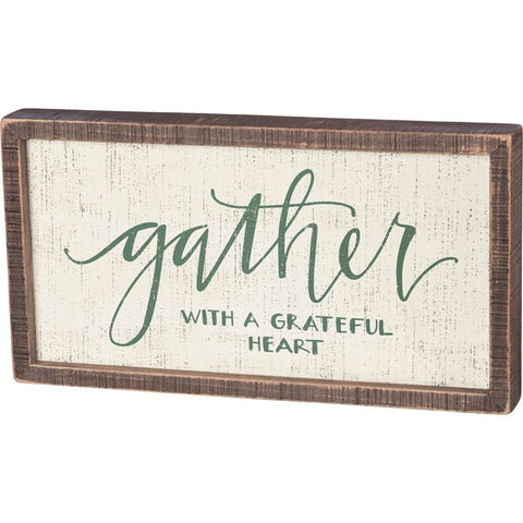 'Gather' Insert Box Sign