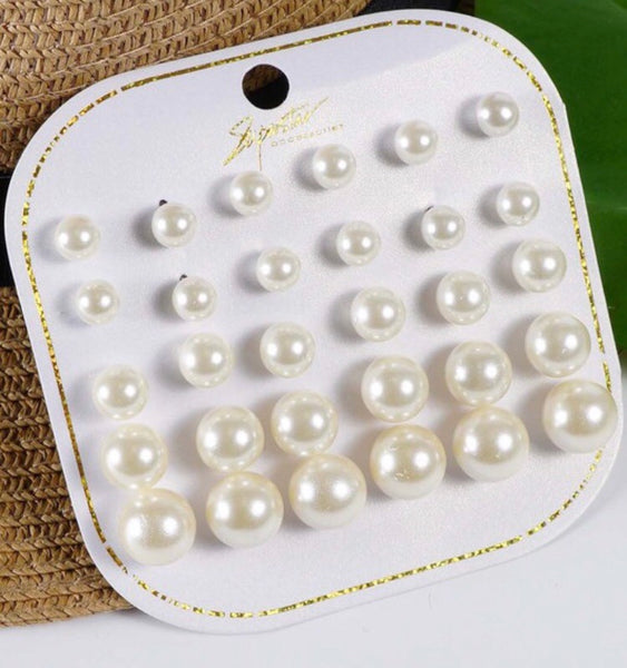 Pearl Stud Earrings