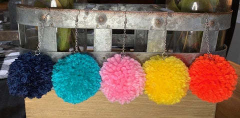 Pom Pom Earrings