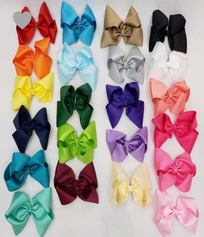 8” Hair Bows with alligator clip