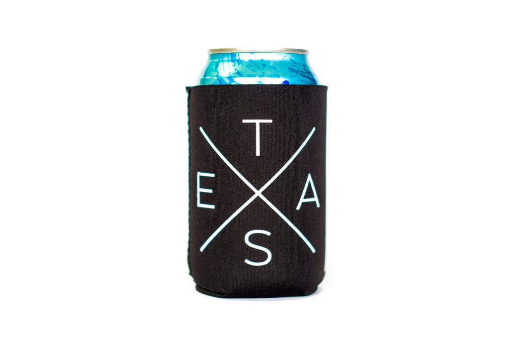 Black X Texas Koozie