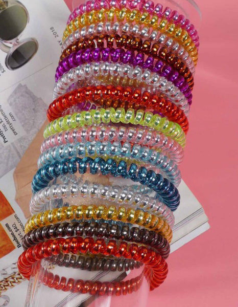 Assorted Colors Stretchy Hair Ties