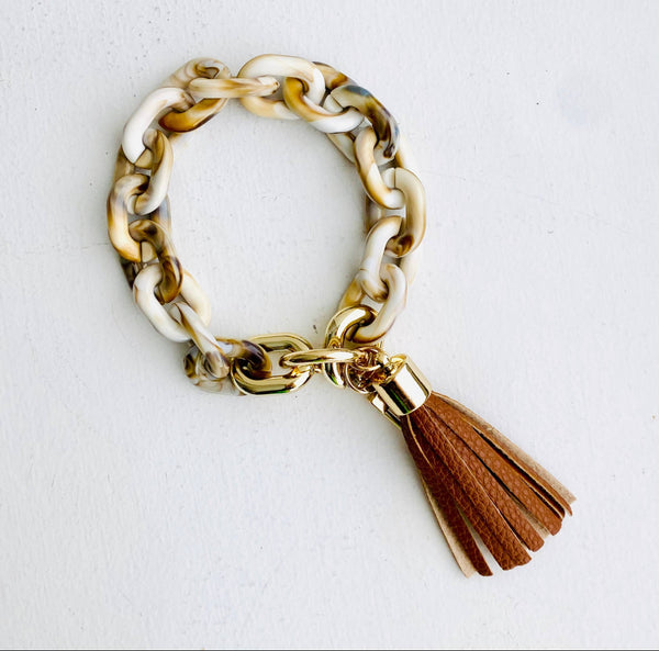 Chain Link Bangle Keychain