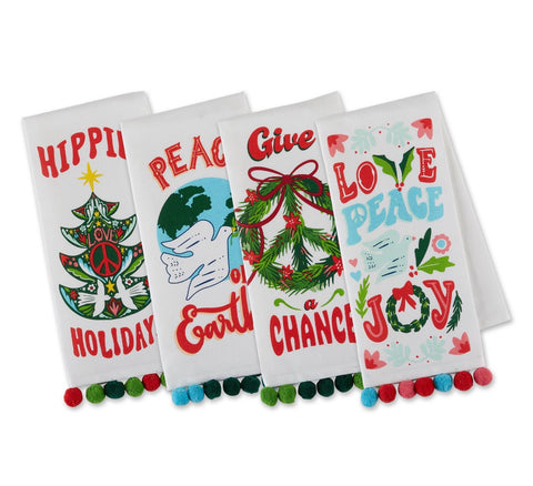 Hippie Holiday Dish Towels