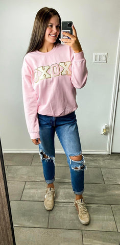 Pink XOXO Sweatshirt