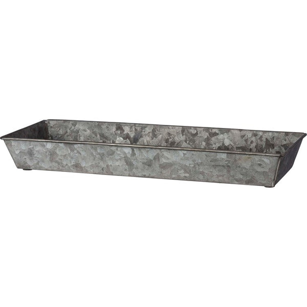 Medium Galvanized Rectangular Tray