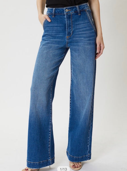 High Rise Wide Leg Jeans