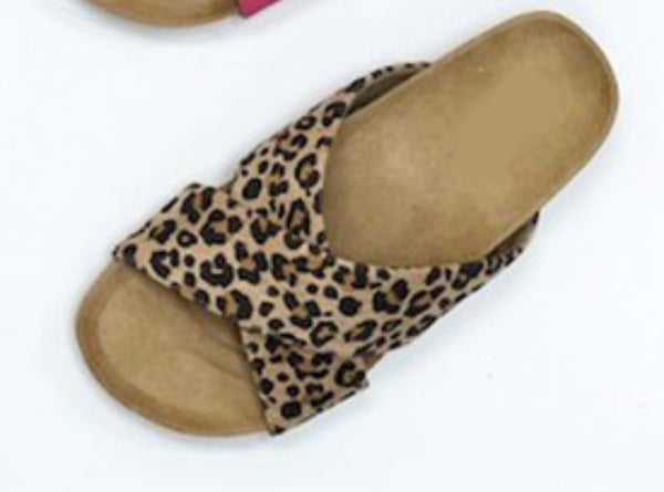 Cheetah Slide Sandals