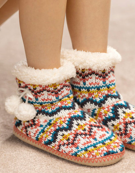 Knitted Slipper Boots