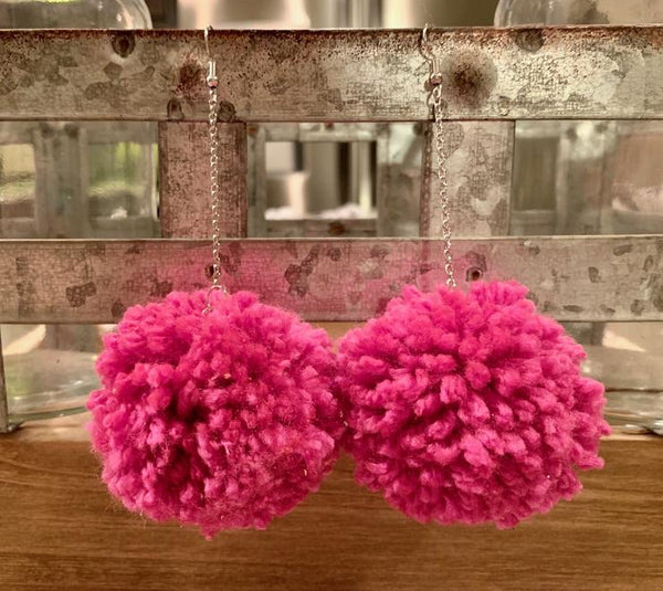 Pom Pom Earrings