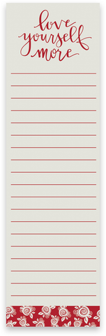 Love Yourself List Notepad