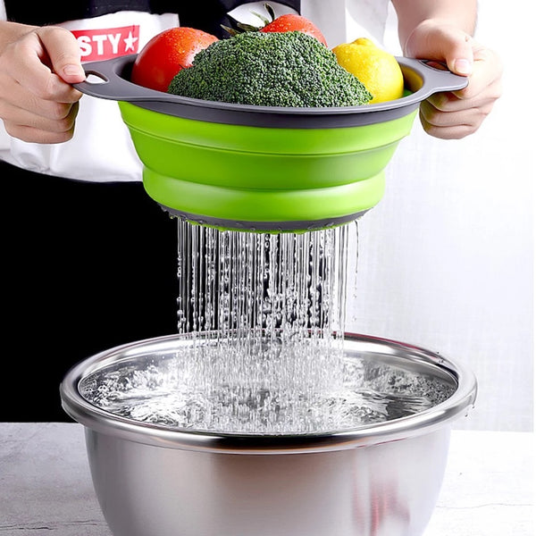 Silicone Collapsible Colanders