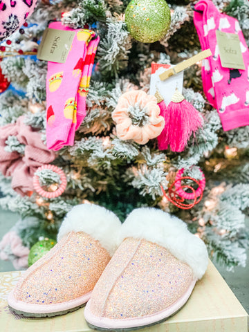 Glitter Pink Slippers