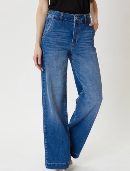 High Rise Wide Leg Jeans