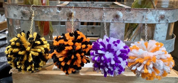 Pom Pom Earrings