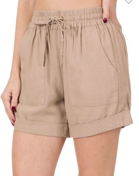 Linen Shorts *multiple colors*