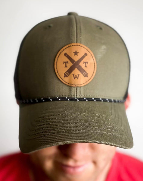 Texas Leather Patch Trucker Hat