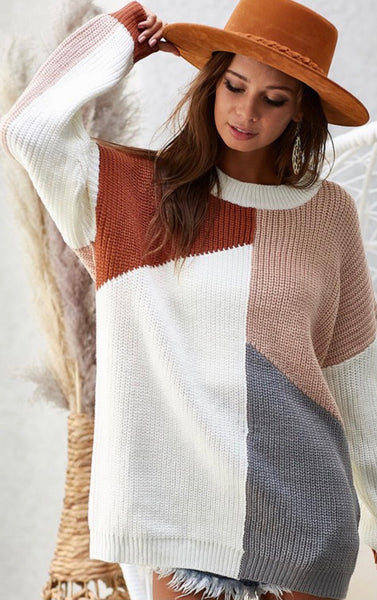 Color Block Sweater