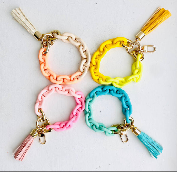 Chain Link Bangle Keychain