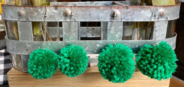 Pom Pom Earrings