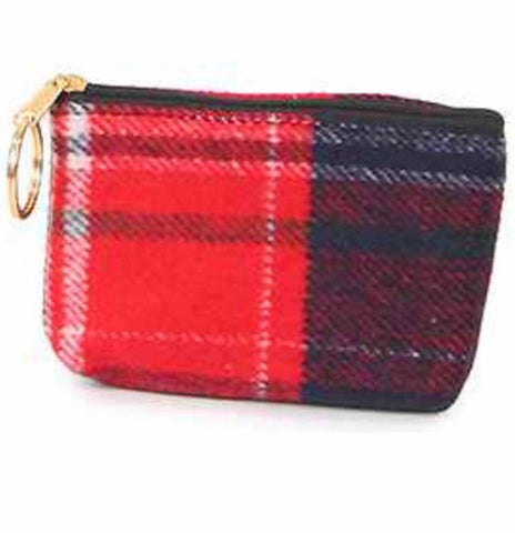 Plaid Coin Purse