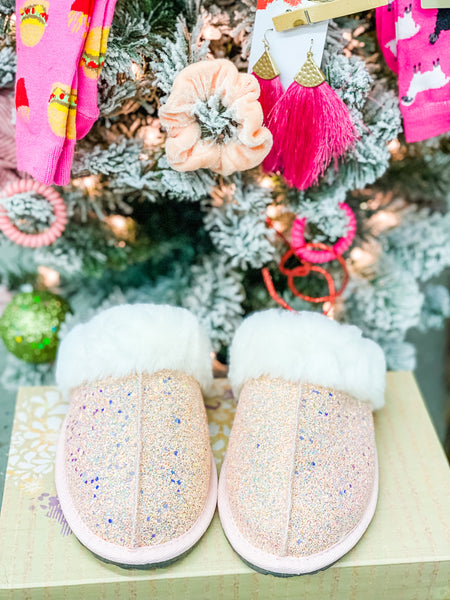 Glitter Pink Slippers