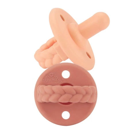 Apricot + Terracotta Pacifier Set