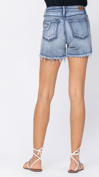 Judy Blue Denim *Plus* Patch Shorts