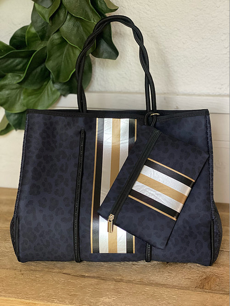 Neoprene Lizzy Large Tote + Wristlet